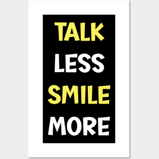 Talk Less Smile More-Hamilton Typography Posters and Art